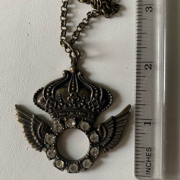 Necklace Crown with crystals - Picture 7 of 7